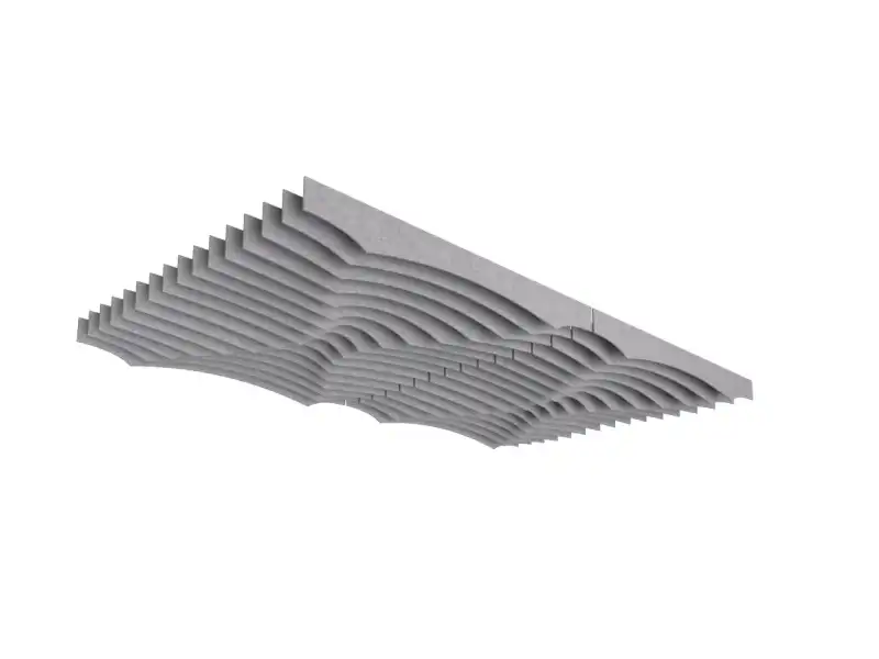 Акустическая панель из войлока K&R Design BFL WAVE 2400х250/350х9 мм