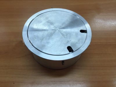 Напольный люк из алюминия круглой формы для стяжки KR-AR-4