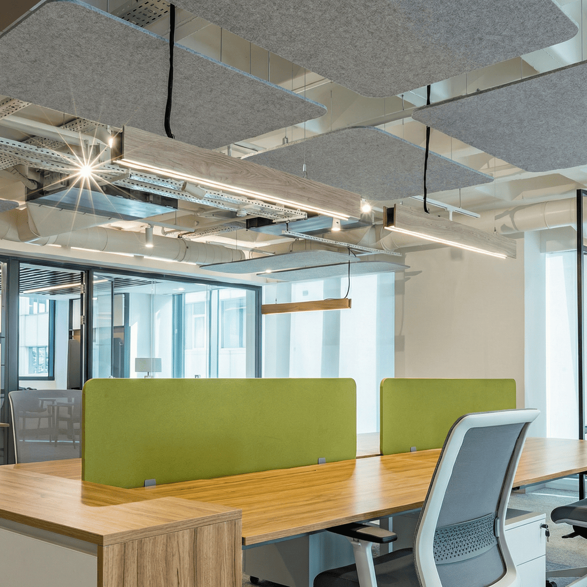 Акустические перегородки в офисе для зонирования и снижения шума