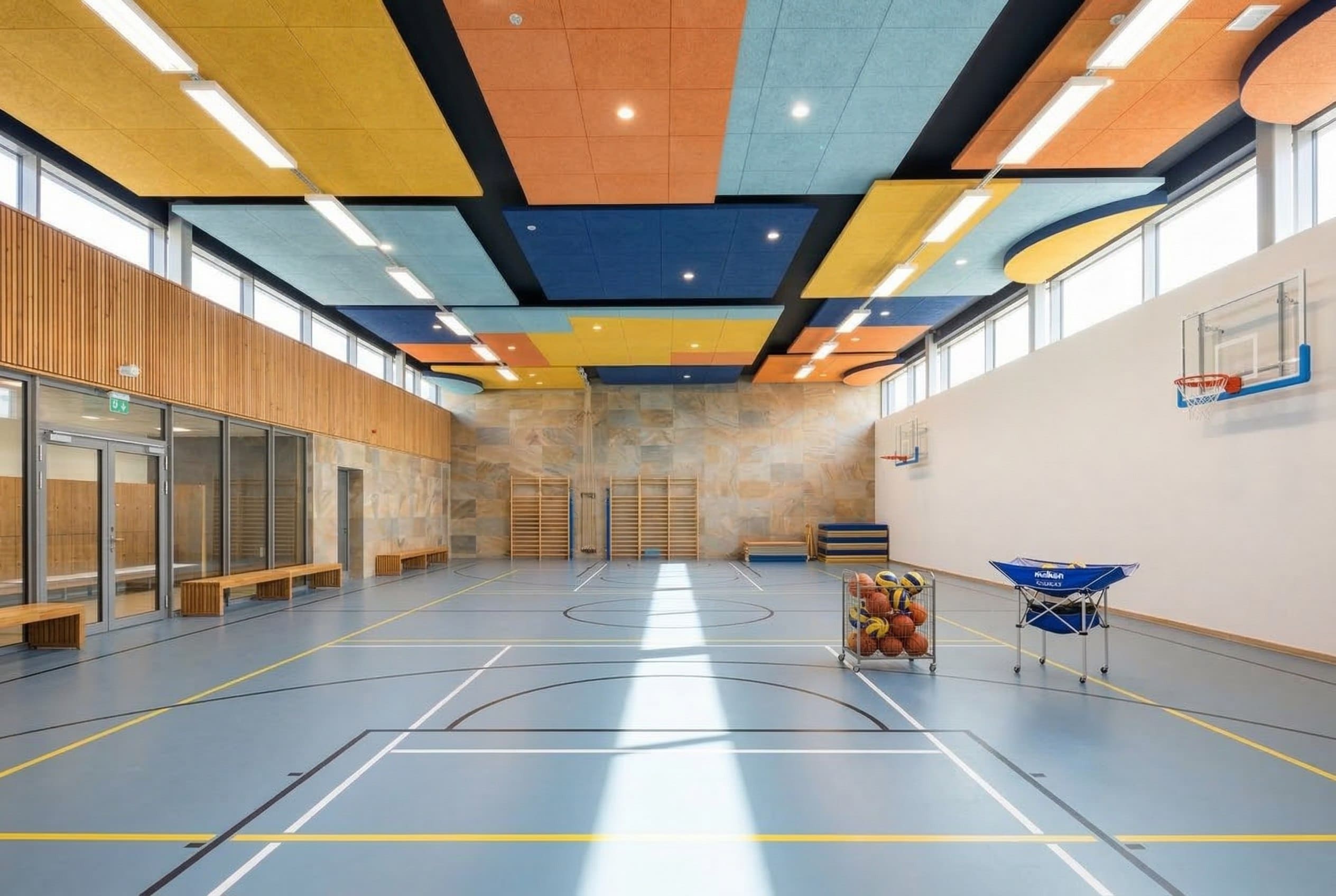 K&R Design: акустические острова для комфортной среды обучения и спорта