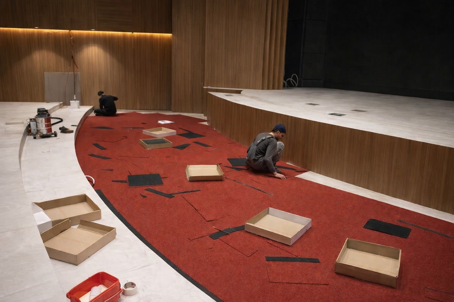 Ковровая плитка с алюминиевым уголком