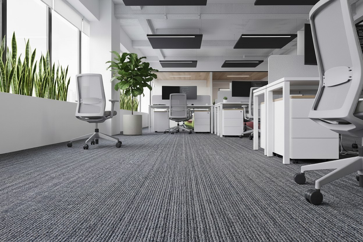 Создайте интерьер вне времени: коллекция ковровой плитки Line от K&R Design