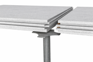 Неразъемный фальшпол из сульфата кальция