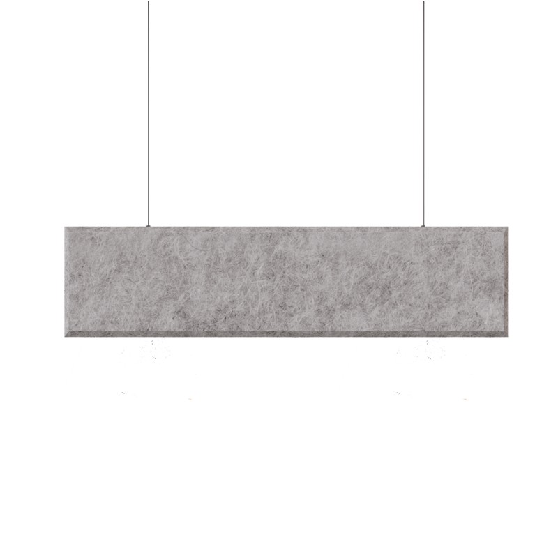 Акустическая панель из войлока  K&R Design BFLF Прямоугольник 1200х150х9 мм цвет белый