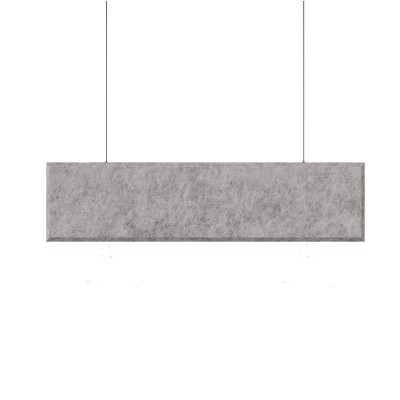 Акустическая панель из войлока  K&R Design BFLF Прямоугольник 1200х150х9 мм цвет белый