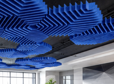 Акустическая панель из войлока остров K&R Design HEXIS Шестигранник D1000х9/200 Синий