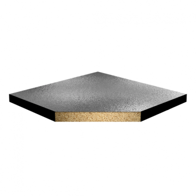 Плита фальшпола из ДСП K&R Design W38Al/Al